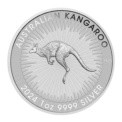 A picture of a 1 oz Silver Australian Kangaroo (2024)